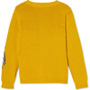 Elise Owl Intarsia Cardigan, Ceylon Yellow - Sweaters - 2