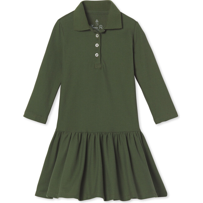 Bryce Polo Dress Pique, Rifle Green - Dresses - 1