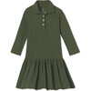 Bryce Polo Dress Pique, Rifle Green - Dresses - 1 - thumbnail