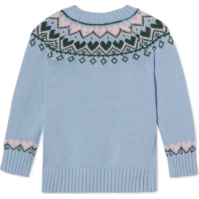 Katrina Heart Fairisle Sweater, Sky Ride - Sweaters - 3
