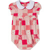 Juniper Bubble, Crimson Love Patchwork Print - Onesies - 1 - thumbnail