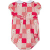 Juniper Bubble, Crimson Love Patchwork Print - Onesies - 2