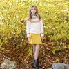 Sally Skirt Washed 21W Corduroy, Ceylon Yellow - Skirts - 2