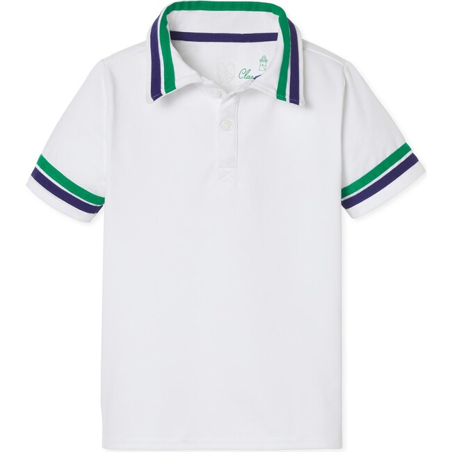 Terence Tennis Performance Sports Polo, Bright White