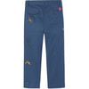 Gavin Pant Circus Embroidery, Navy - Pants - 2