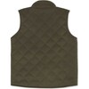 Wills Quilted Vest Wool, Rifle Green - Vests - 2 - thumbnail