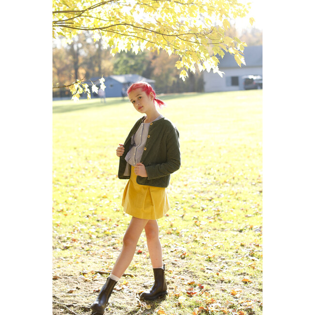 Sally Skirt Washed 21W Corduroy, Ceylon Yellow - Skirts - 4