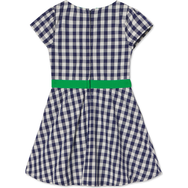 Ann Dress Midnight Gingham Taffeta, Plaid - Dresses - 3