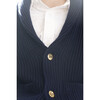 Noah Shawl Collar Cardigan Solid, Medieval Blue - Sweaters - 4 - thumbnail