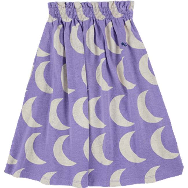 Moon All Over Long Skirt, Purple