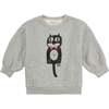Cat O'Clock Sweatshirt, Grey - Sweatshirts - 1 - thumbnail