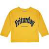 Friturday T-Shirt, Yellow - T-Shirts - 1 - thumbnail