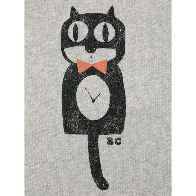 Cat O'Clock Sweatshirt, Grey - Sweatshirts - 6