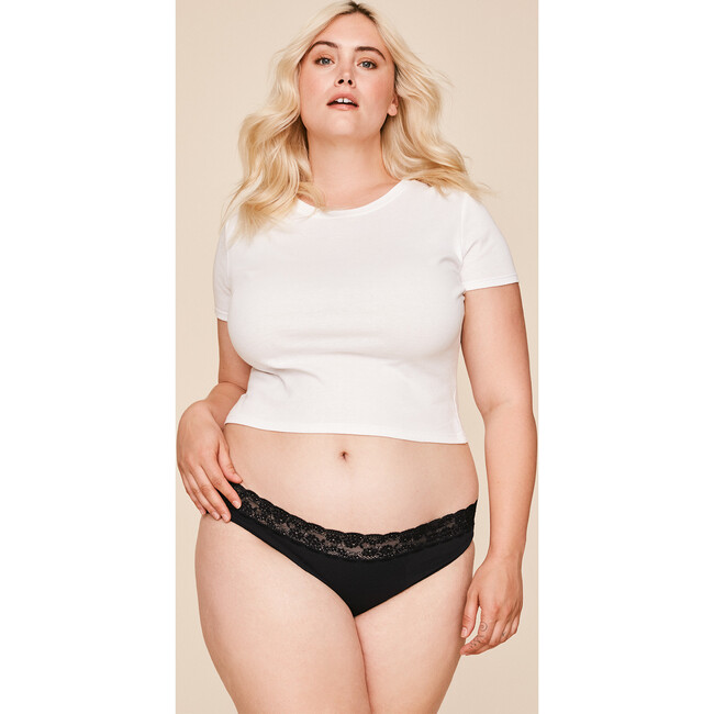 Women's Alice Bikini Period Panty, Black - Period Underwear - 5