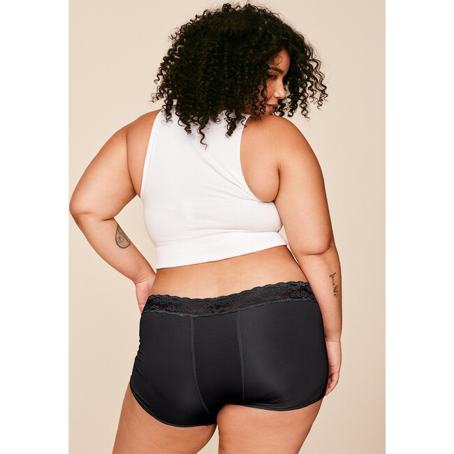 Women's Emily Shortie Period Panty, Black - Period Underwear - 4