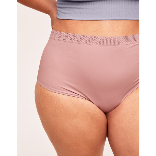 Women's Mama Smoothing Brief High Waisted Period Panty, Medium Beige - Period Underwear - 5