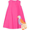 Bright Toucan Dress, Pink - Dresses - 1 - thumbnail