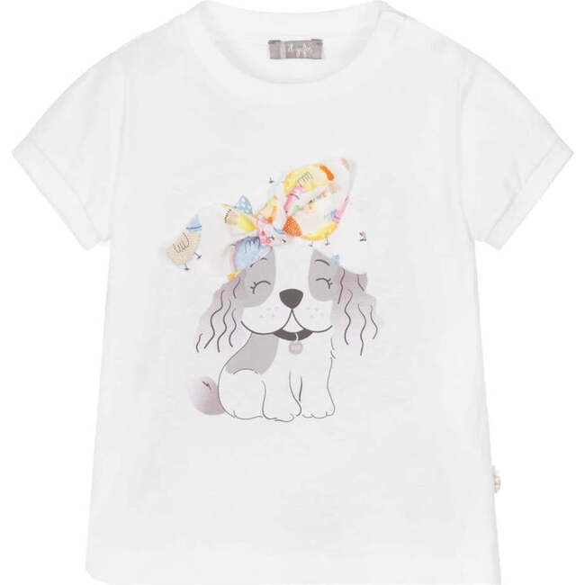 Puppy Graphic T-Shirt, White