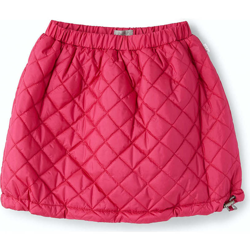 Matelasse Nylon Skirt, Fuchsia - Skirts - 1