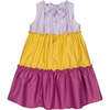 Sleeveless Poplin Ruffle Dress, Multicolor - Dresses - 3