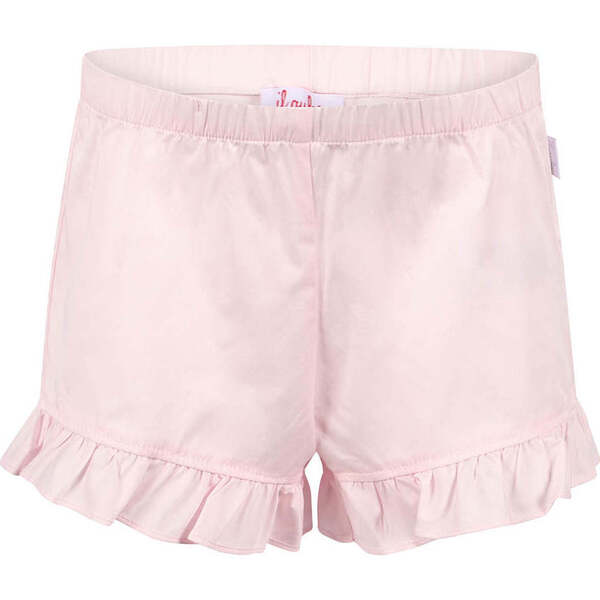 Il Gufo check ruffle-hem shorts - Pink