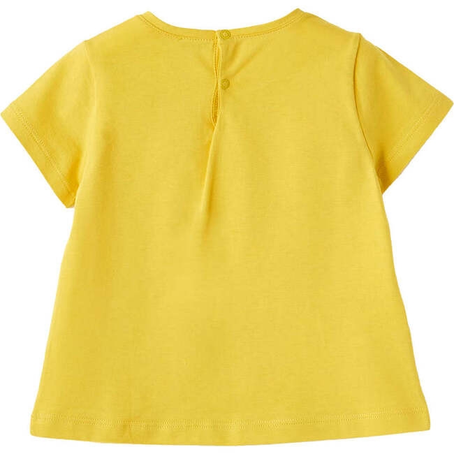 Girl Graphic T-Shirt, Yellow