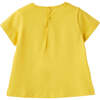 Girl Graphic T-Shirt, Yellow - T-Shirts - 2