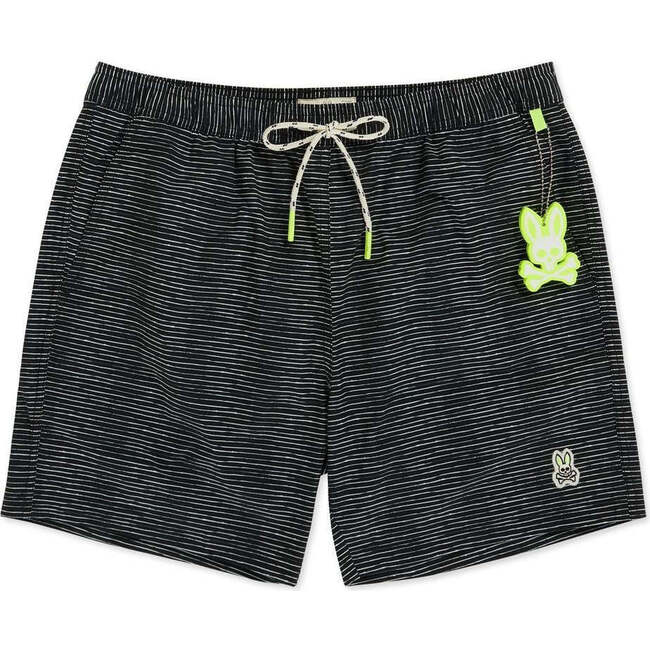 Neon Lucas Swim Shorts, Black