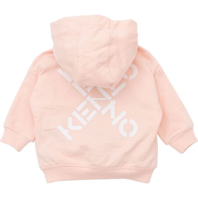 X Logo Zip Sweatshirt, Pink