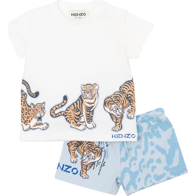 Pop Tiger Outfit, Off White - Mixed Apparel Set - 1