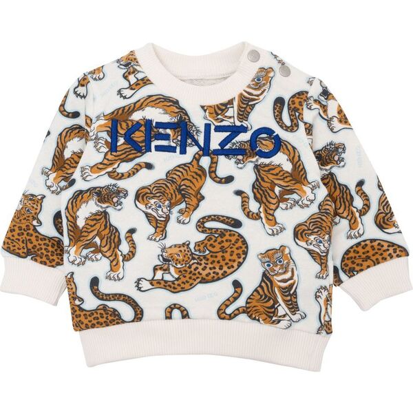 Pop Tiger Sweatshirt, Off White Kenzo Tops Maisonette