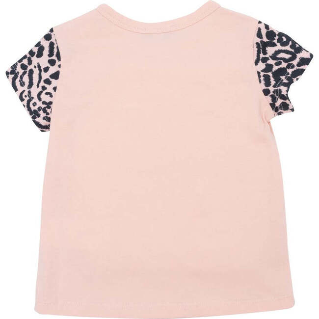 Striped Tiger Logo T-Shirt, Pink