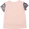 Striped Tiger Logo T-Shirt, Pink - Tees - 2