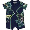 Jungle Polo Bodysuit, Navy - Bodysuits - 1 - thumbnail