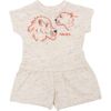 Animal Graphic Logo Romper, Off White - Rompers - 1 - thumbnail