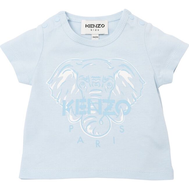 Elephant Logo T-Shirt, Light Blue