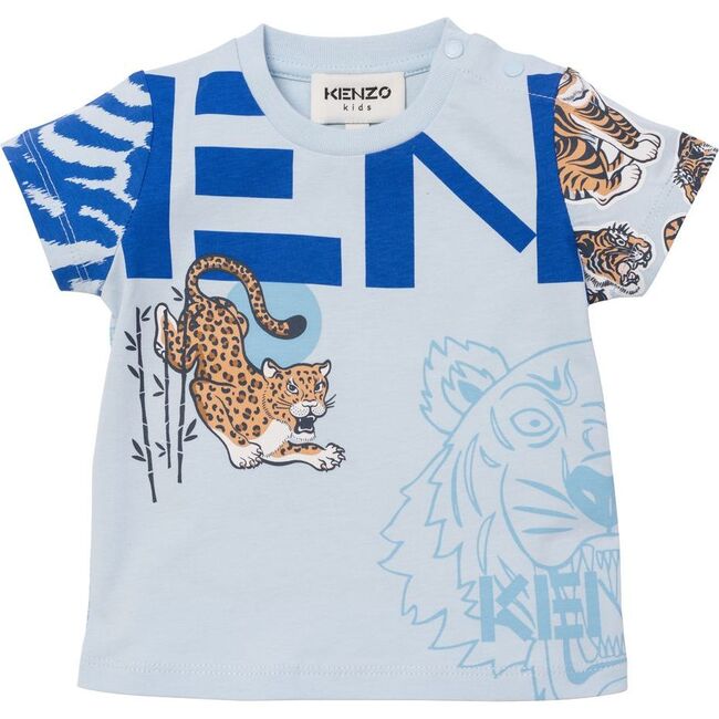 Tiger Graphic Logo T-Shirt, Blue