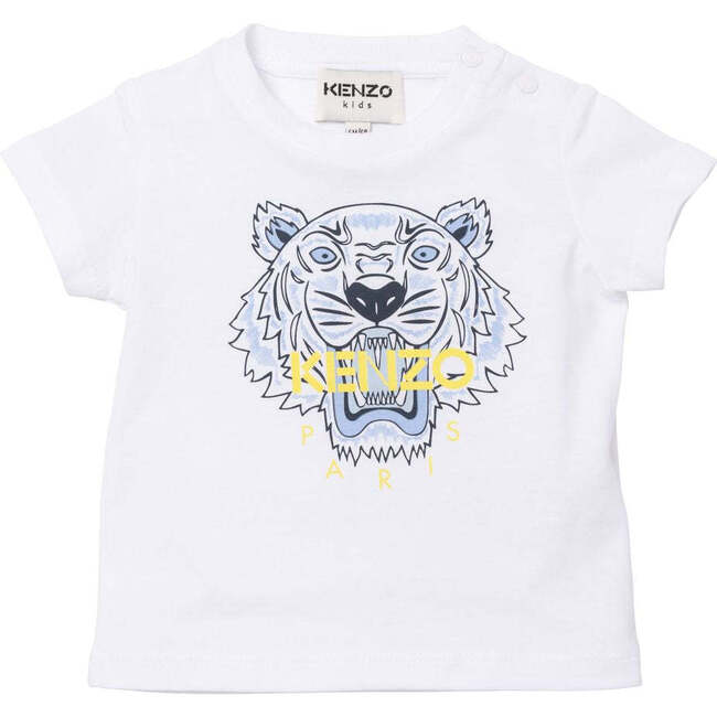 Iconic Tiger T-Shirt, White - Tees - 1