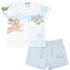 Baby Tiger Outfit, Light Blue - Mixed Apparel Set - 1 - thumbnail