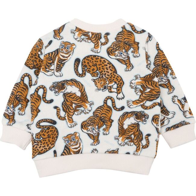 Pop Tiger Sweatshirt, Off White - Sweatshirts - 3