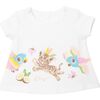 Baby Animals Graphic Outfit, White - Mixed Apparel Set - 3
