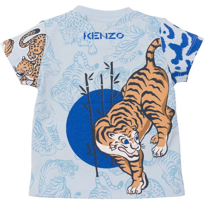 Tiger Graphic Logo T-Shirt, Blue