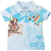 Baby Tiger Polo Outfit, Blue - Mixed Apparel Set - 3
