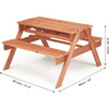 Outdoor Oasis Table & Chairs Set, Warm Cherry - Play Tables - 7 - thumbnail