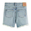 Bleach Denim Shorts, Blue - Shorts - 2