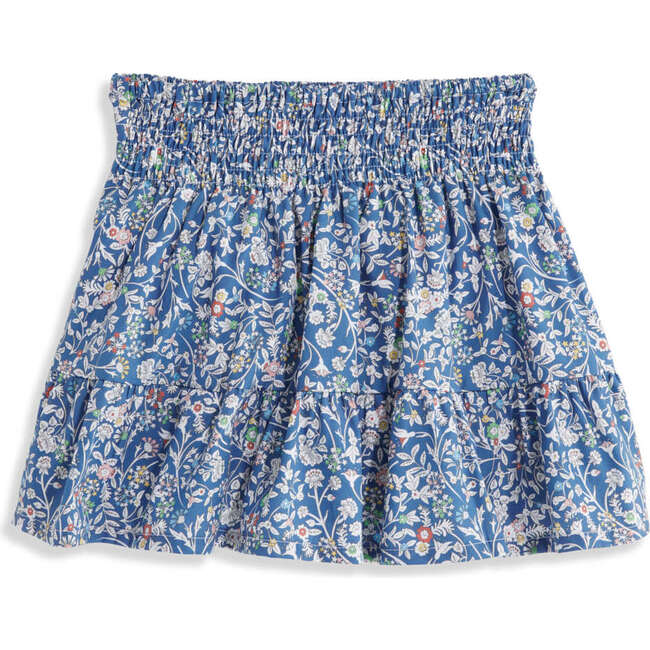 Smocked Skirt, McKay Floral - Skirts - 1