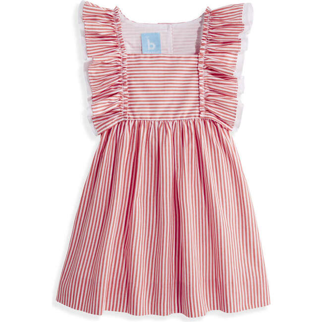 Striped June Dress, Red and White Stripe