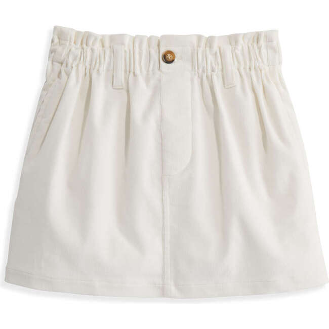 Paperbag Skirt, Ivory Cord