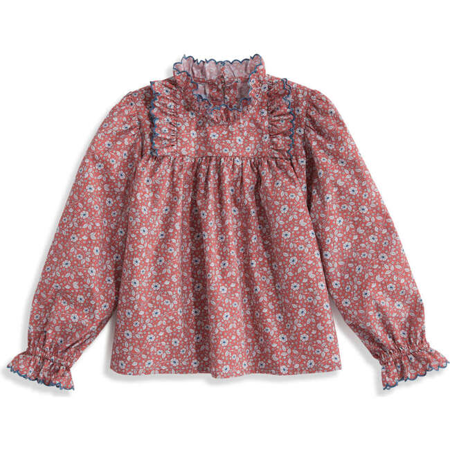 Lucille Ruffled Blouse, Eleanor Floral