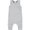 Baby Ultra Light French Terry Burn Out Tank Romper, Grey - Rompers - 1 - thumbnail